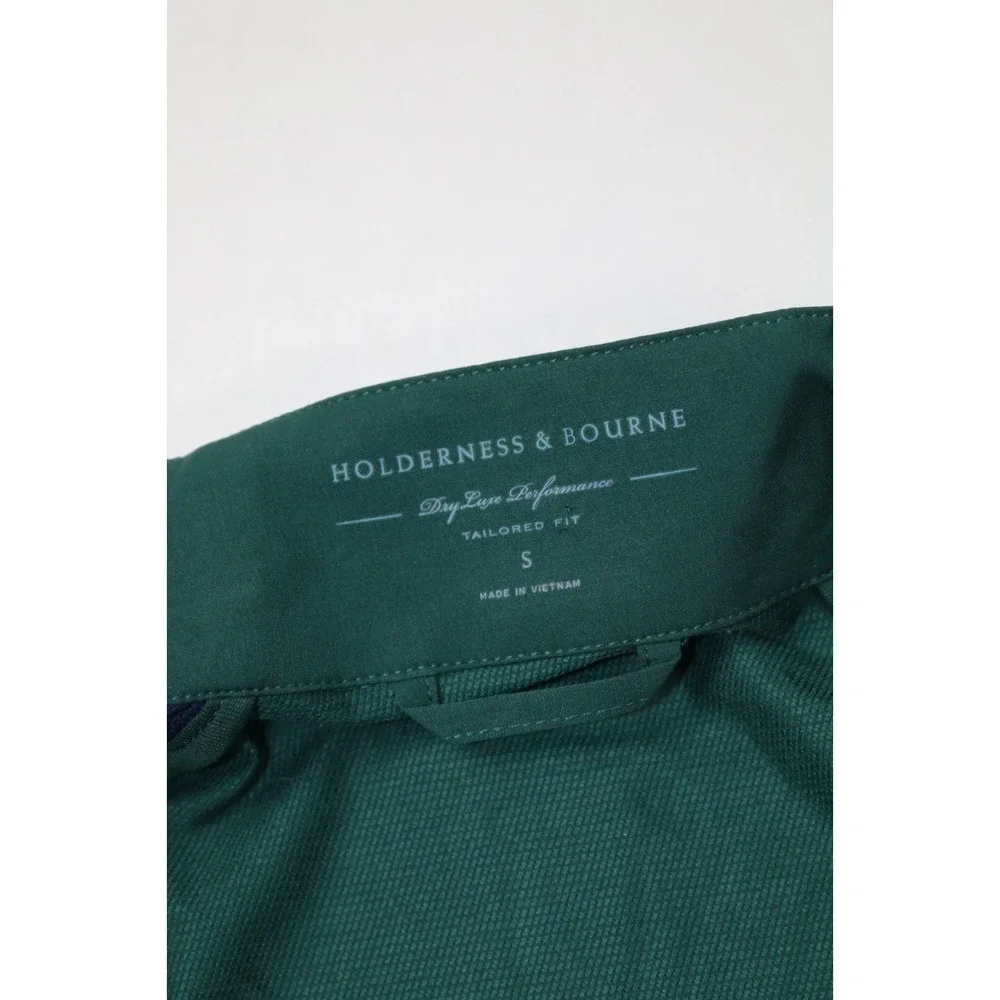 Holderness & Bourne The Hyde Full Zip Performance Jacket Mens S WaterResist Pine